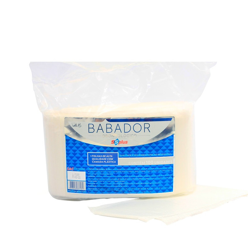 Babador Impermeável Branco - SSPlus