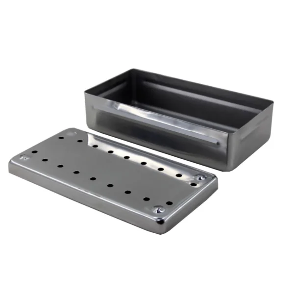 Estojo Inox Perfurado 20x10x5cm