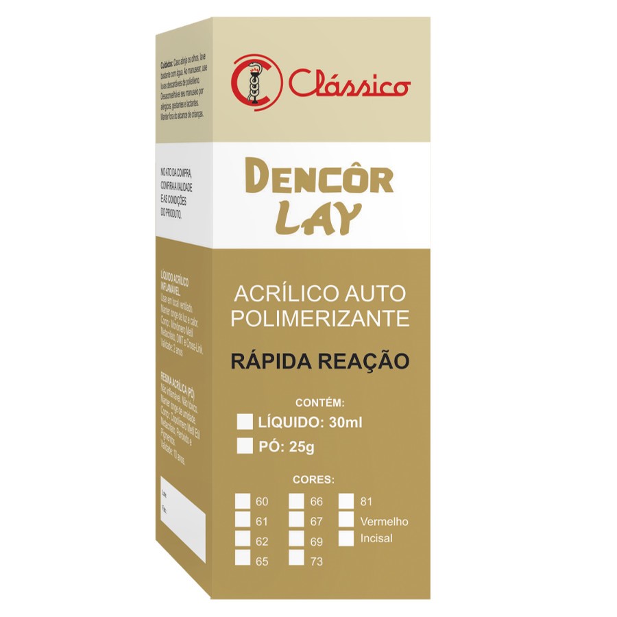 Resina Acrílica Dencor Lay Líquido