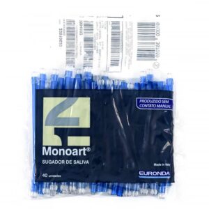 sugador-descartavel-monoart-azul-euronda