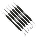 Kit de espátulas para resina Preto Steelmax