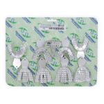 Moldeira Perfurada Aluminio Kit c/ 9 Adulto - Tecnodent