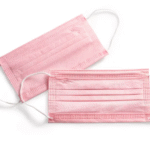 Máscara Descartável Tripla Rosa com Elástico - SP Health