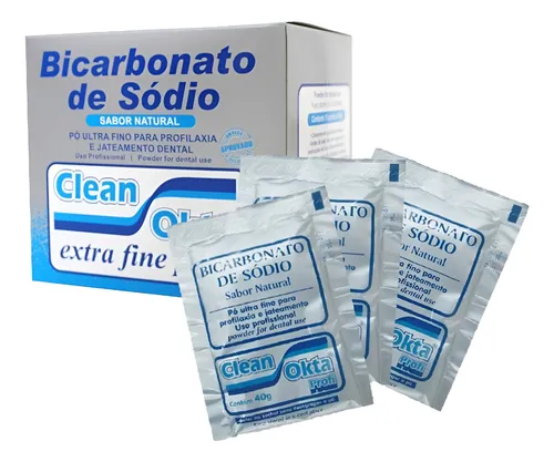 Bicarbonato de Sódio Clean Okta c/ 15 Sachês Natural - DCMA