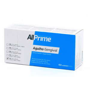 Agulha Gengival Longa 27G c/ 100 - AllPrime