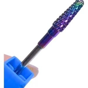 Broca de Tungstênio Cônica Colorida para Unhas