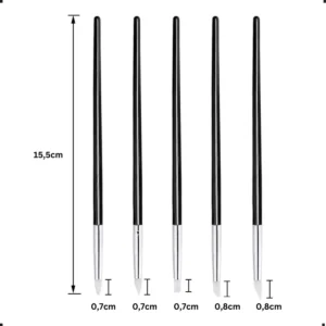 Kit Pincel de Silicone Modelador c/ 5 - RR Select