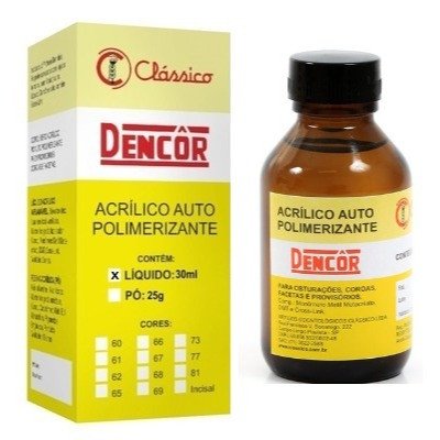 Resina Acrílica Auto Dencor c/ Crosslink
