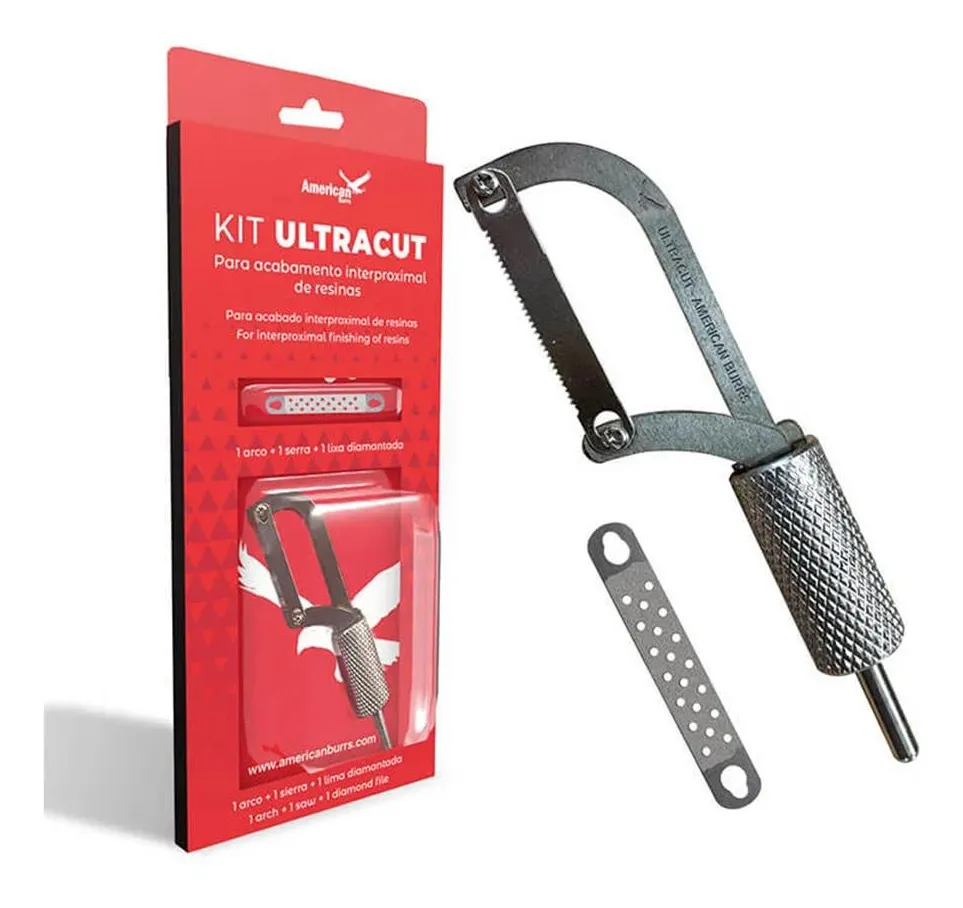 Kit Arco Serra e Tira Diamantada Fina Ultracut - American Burrs