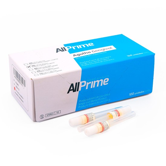 Agulha Gengival 30G Curta c/ 100 - AllPrime