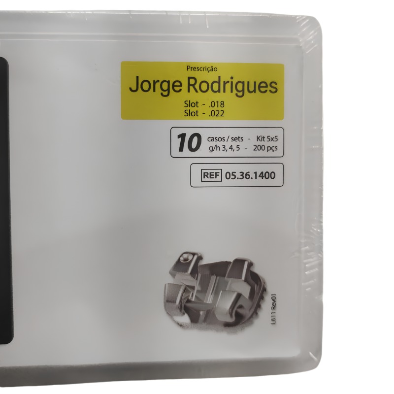 Bráquete Jorge Rodrigues Vector+ 10 casos - 200 un - Aditek