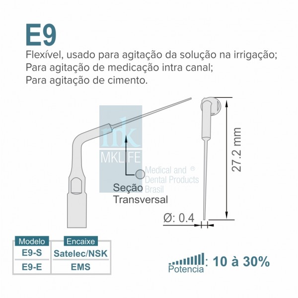 Ponta para Ultrassom E9 - MK Life