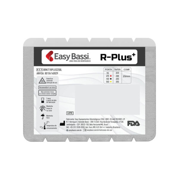 Lima Reciprocante R-Plus 25.08 25mm c/ 4 - Easy
